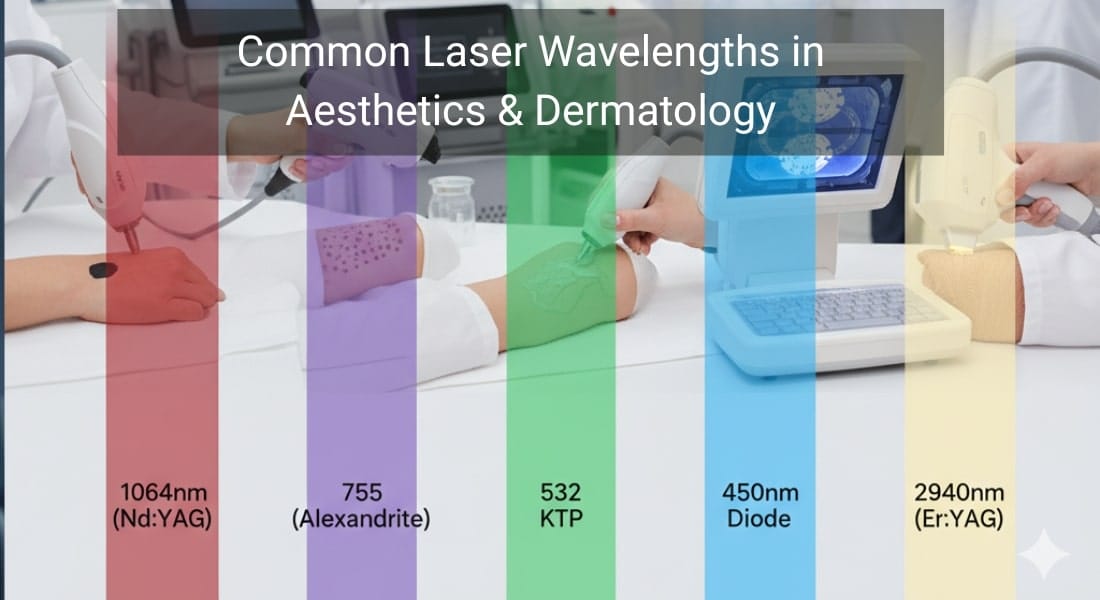 Common Laser Wavelengths in Aesthetics & Dermatology